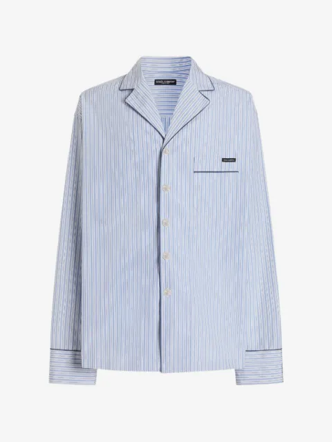 Dolce & Gabbana striped piped shirt