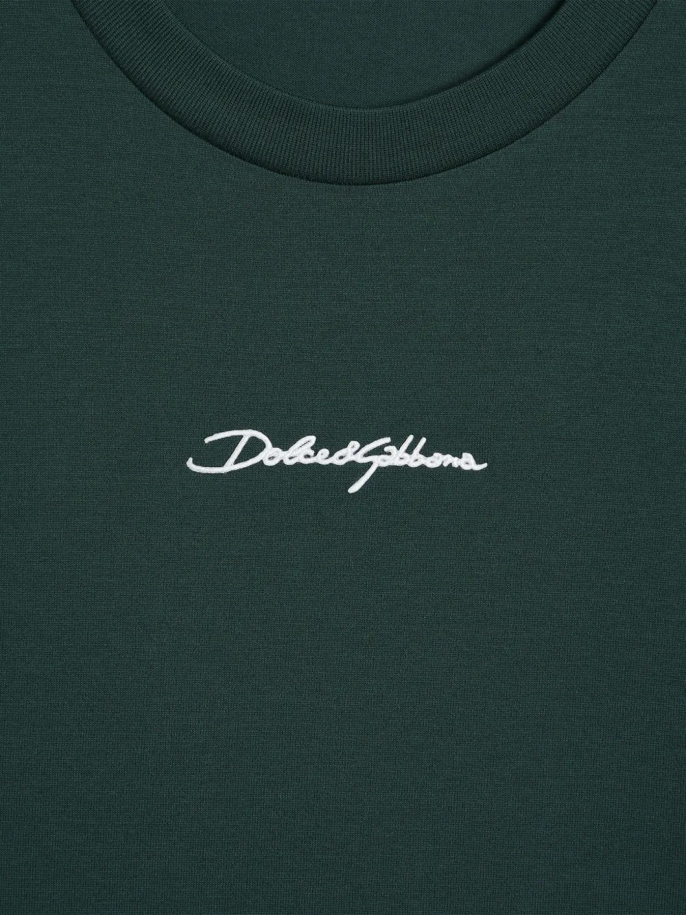 Dolce & Gabbana T-shirt met borduurwerk Groen