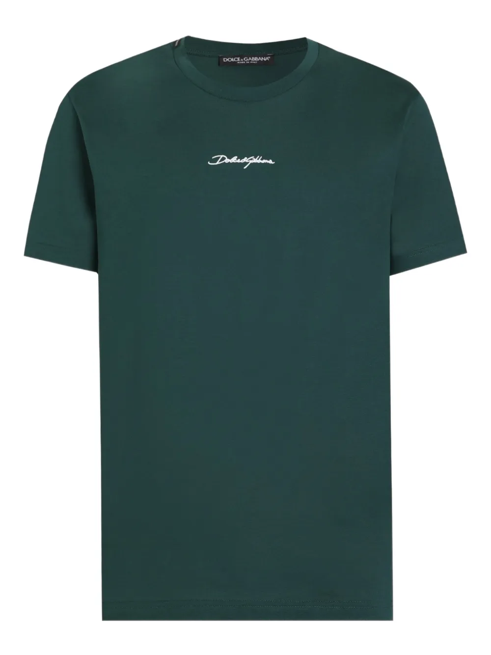 Dolce & Gabbana embroidered T-shirt - Verde