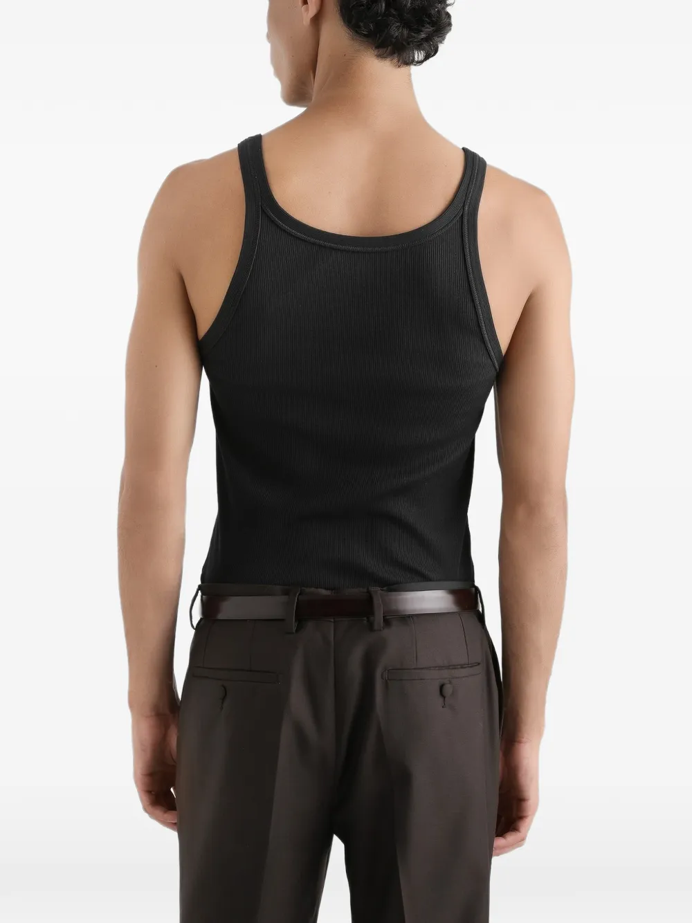 Dolce & Gabbana Geribbelde tanktop Zwart