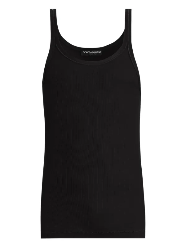 Dolce & Gabbana リブ タンクトップ | ブラック | FARFETCH JP