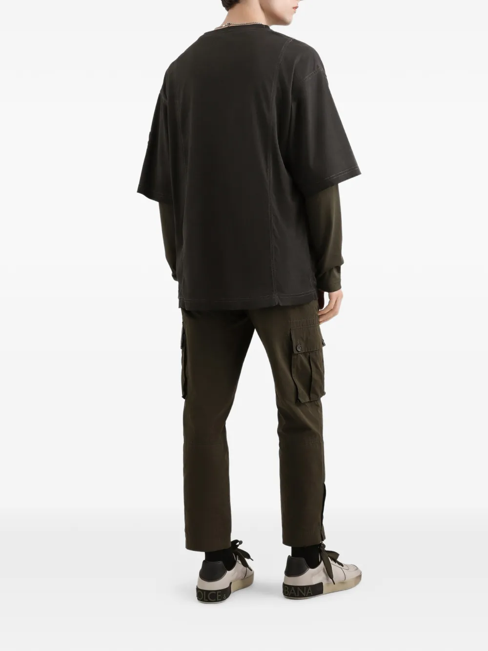 Dolce & Gabbana T-shirt met zak Zwart