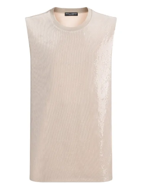 Dolce & Gabbana sequin sleeveless tank