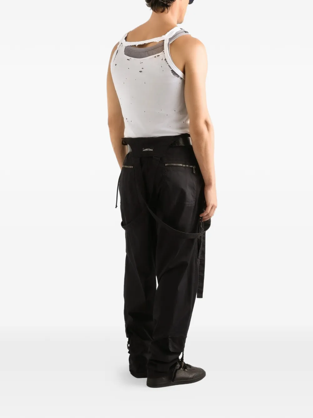 Dolce & Gabbana Tanktop met gerafelde afwerking Wit