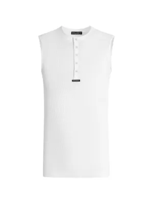 DOLCE & GABBANA タンクトップ 38 Dolce & Gabbana ドルチェ＆ガッバーナ スリムフィット タンクトップ