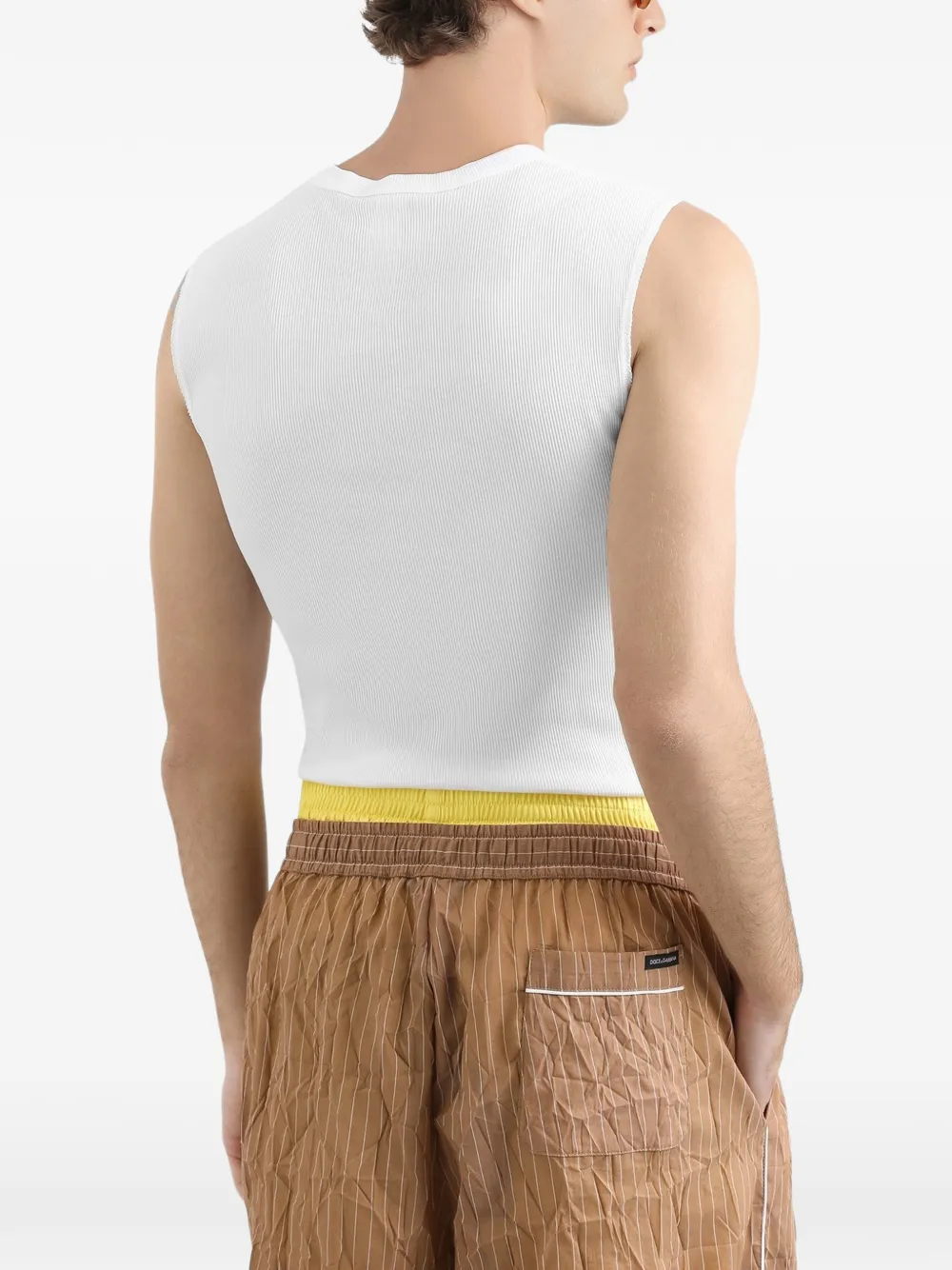 Dolce & Gabbana Tanktop met knopen Wit
