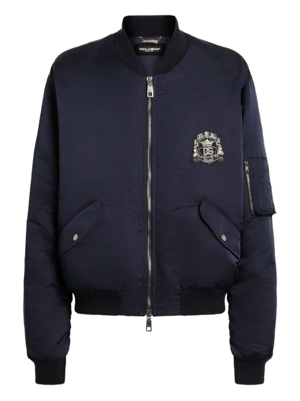 Dolce & Gabbana フーデッド ボンバージャケット Dolce & Gabbana フーデッド ボンバージャケット | ブルー | FARFETCH JP