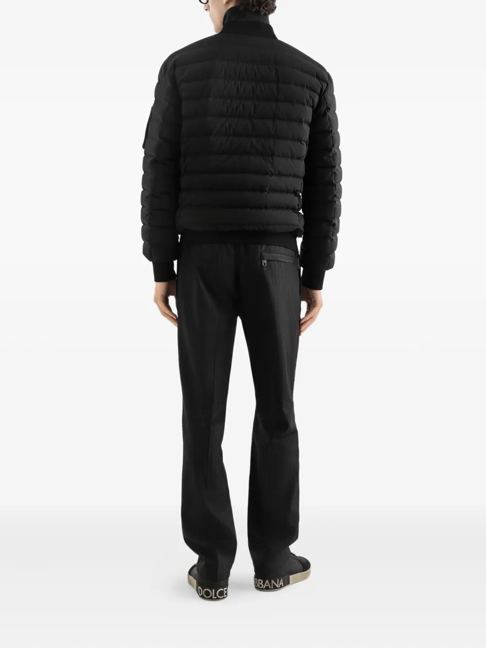 Dolce & Gabbana Gewatteerd jack met rits Zwart