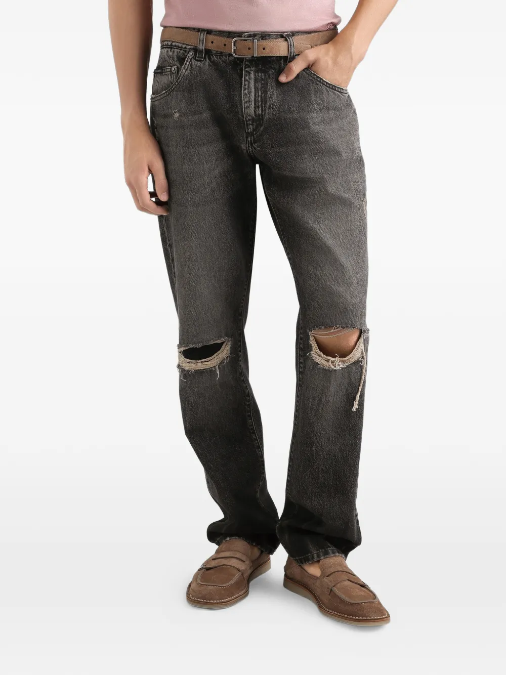 Dolce & Gabbana Jeans met scheuren Grijs