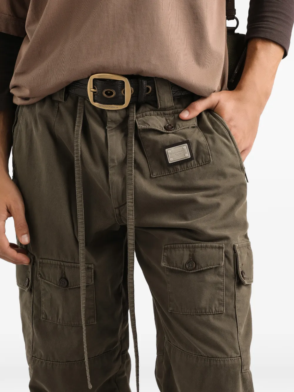 Dolce & Gabbana Broek met trekkoord Groen