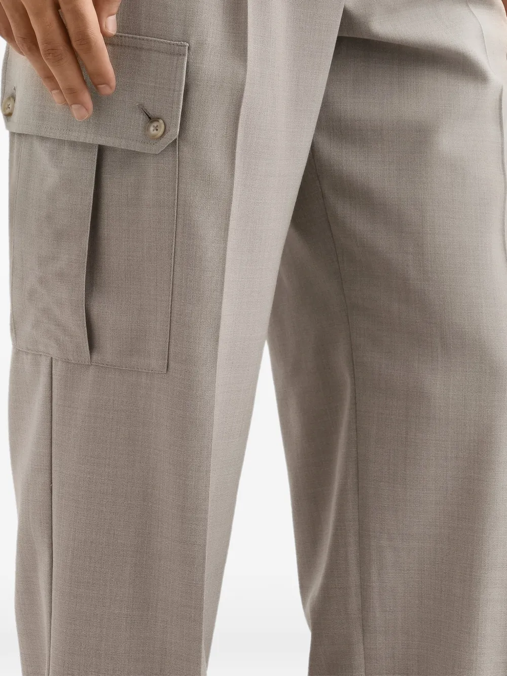 Dolce & Gabbana Wollen canvas broek Beige