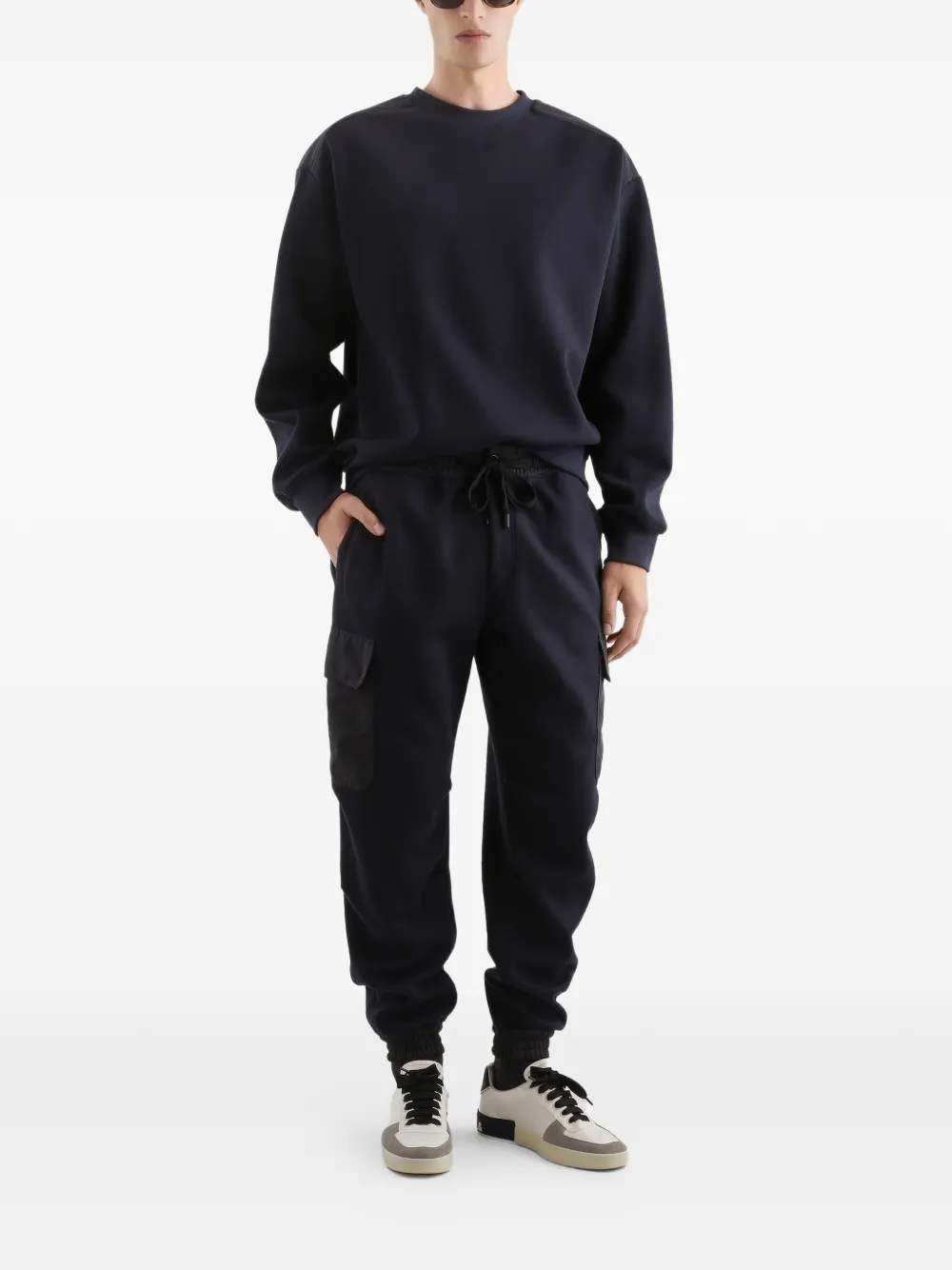 Dolce & Gabbana Trainingsbroek met dubbele rij knopen Blauw