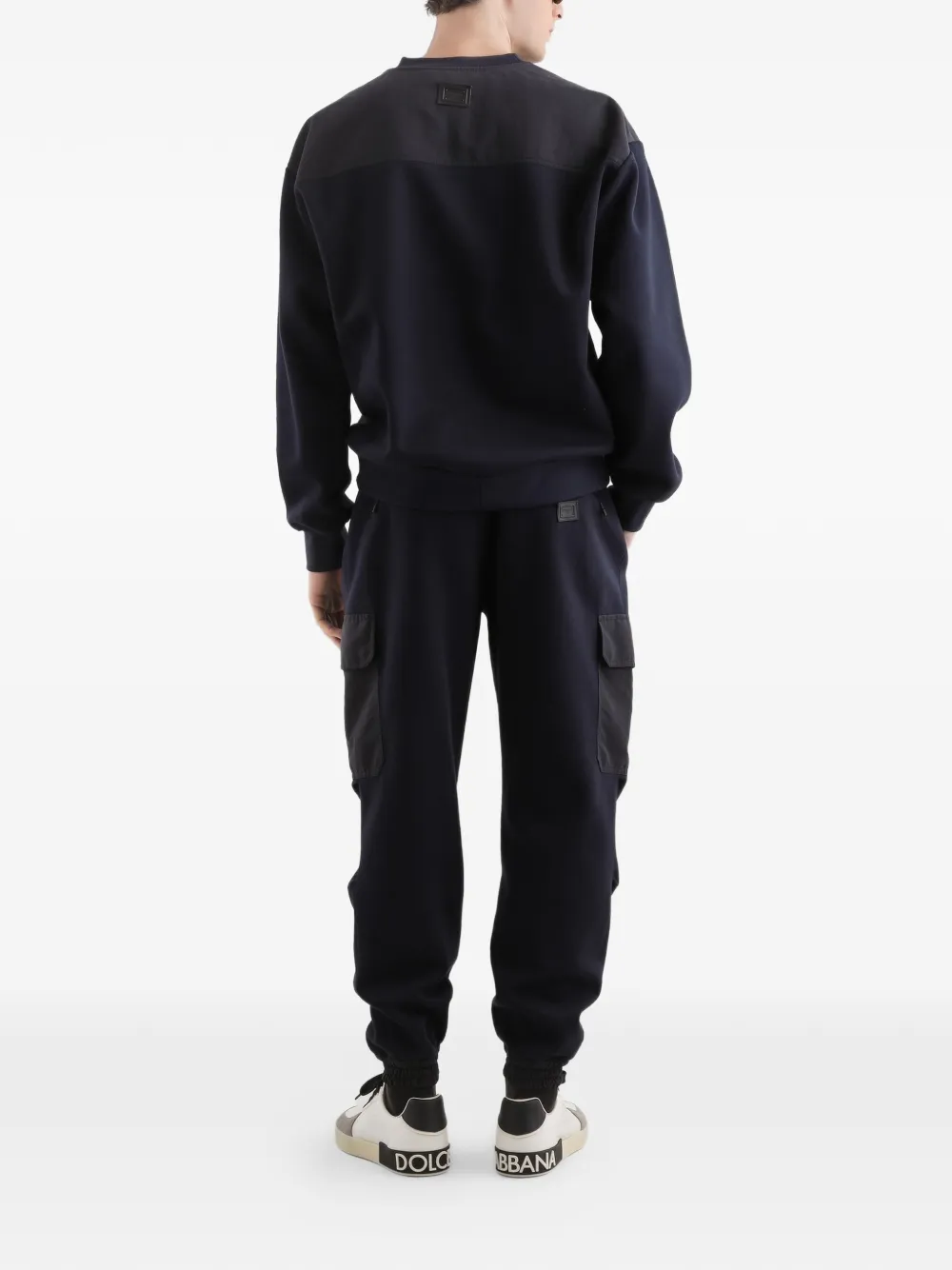 Dolce & Gabbana Trainingsbroek met dubbele rij knopen Blauw