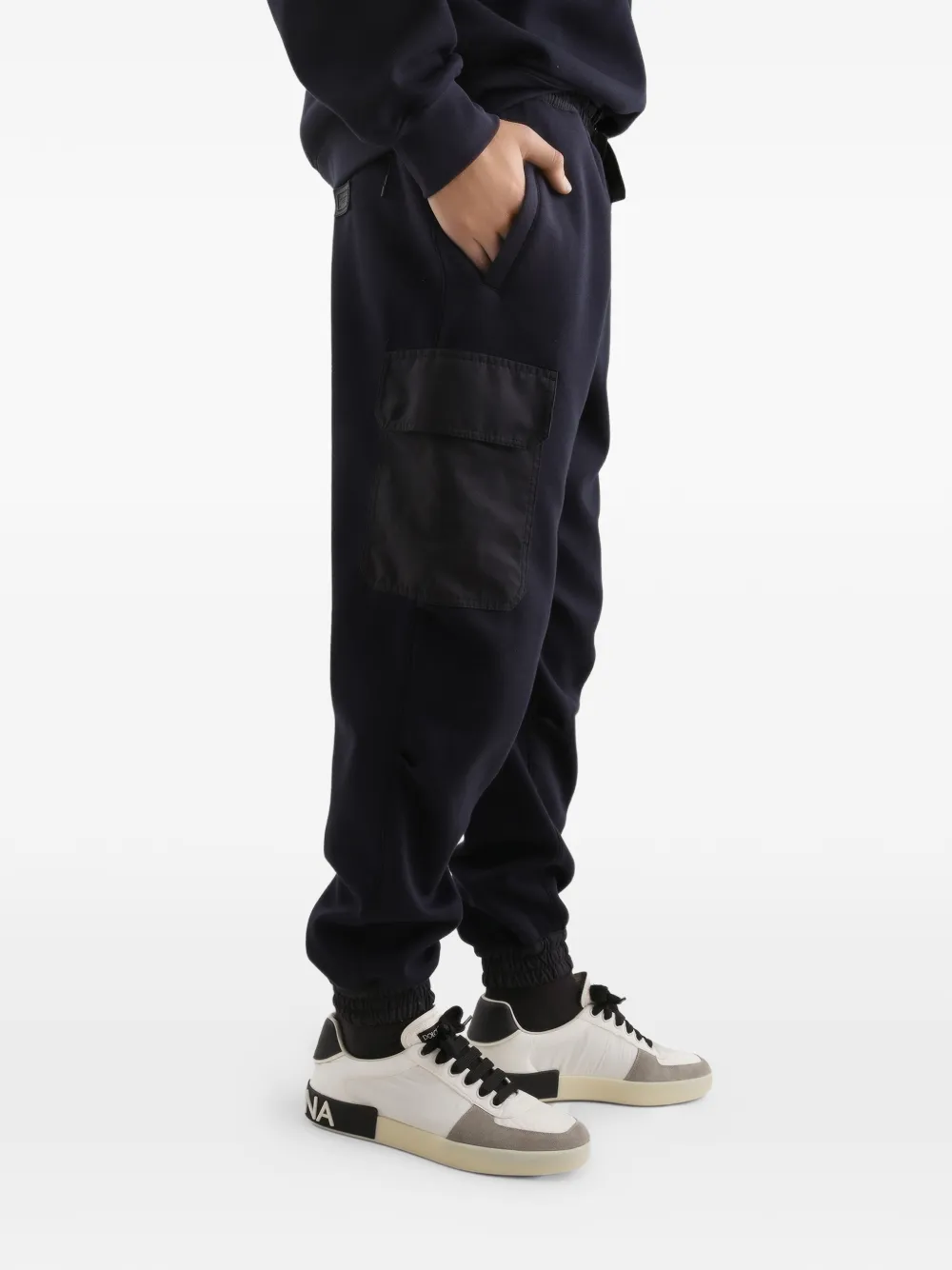 Dolce & Gabbana Trainingsbroek met dubbele rij knopen Blauw