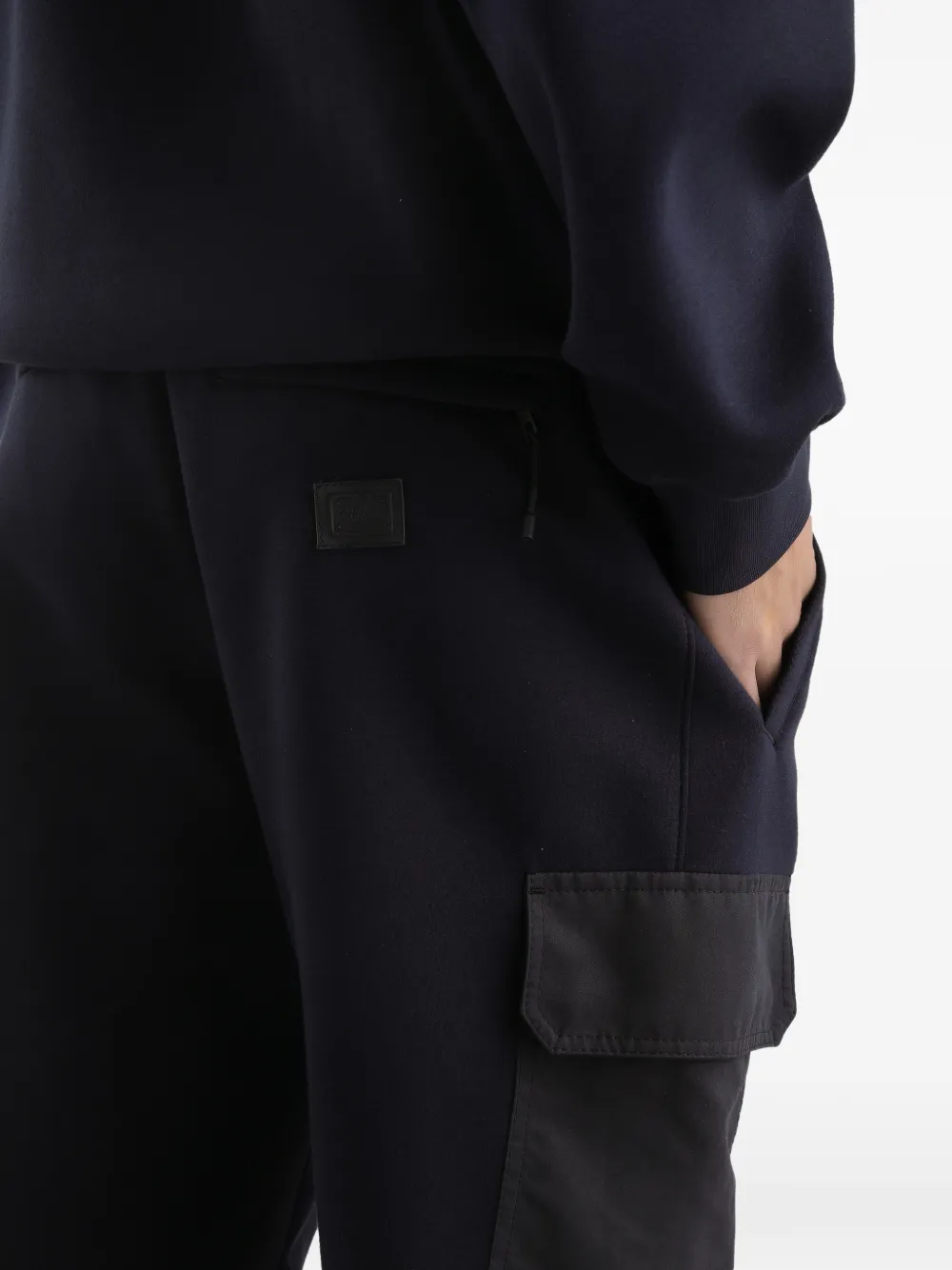 Dolce & Gabbana Trainingsbroek met dubbele rij knopen Blauw