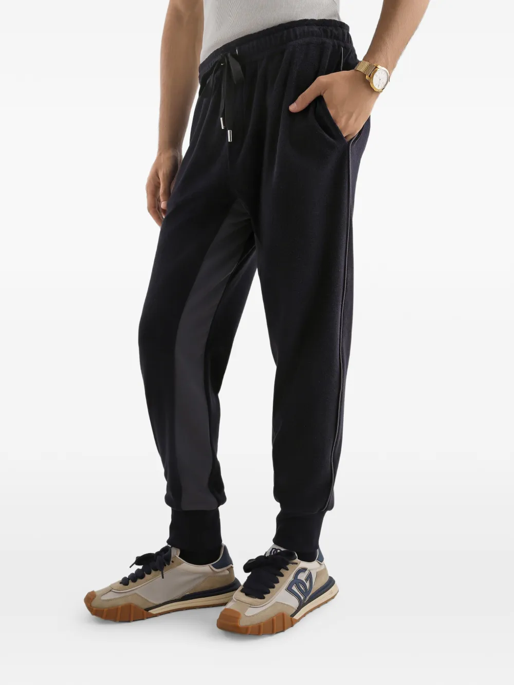 Dolce & Gabbana Trainingsbroek van katoenblend Blauw