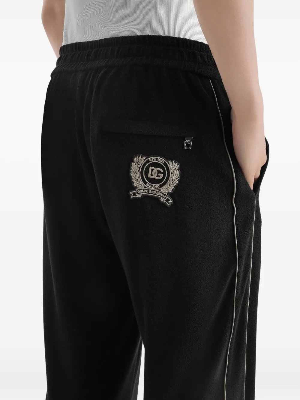 Dolce & Gabbana Trainingsbroek van badstof Zwart