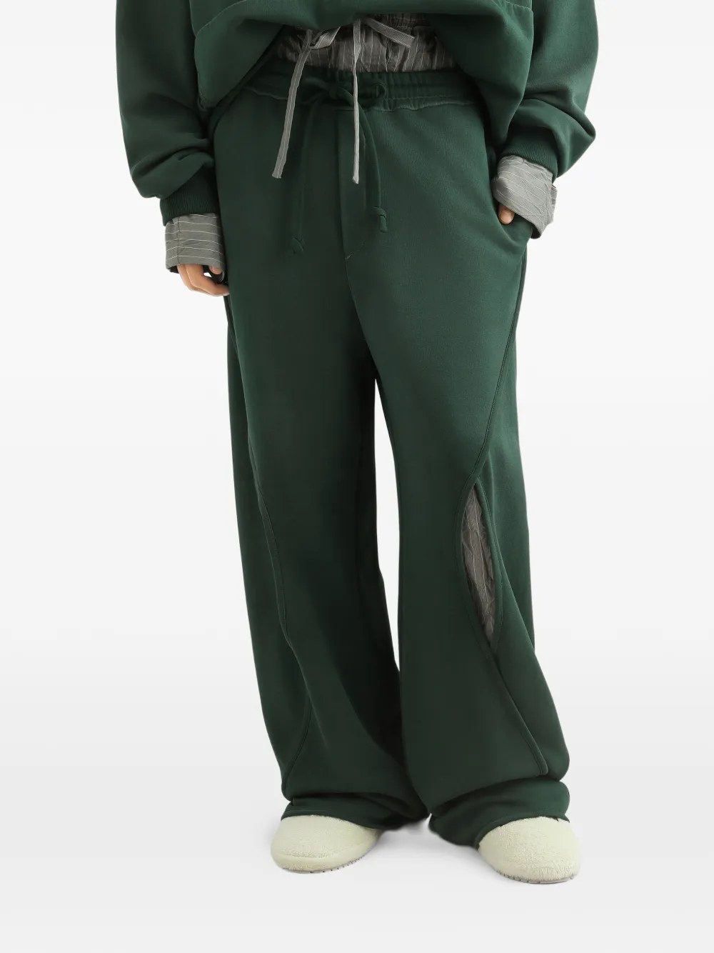 Dolce & Gabbana Bewerkte jersey broek Groen