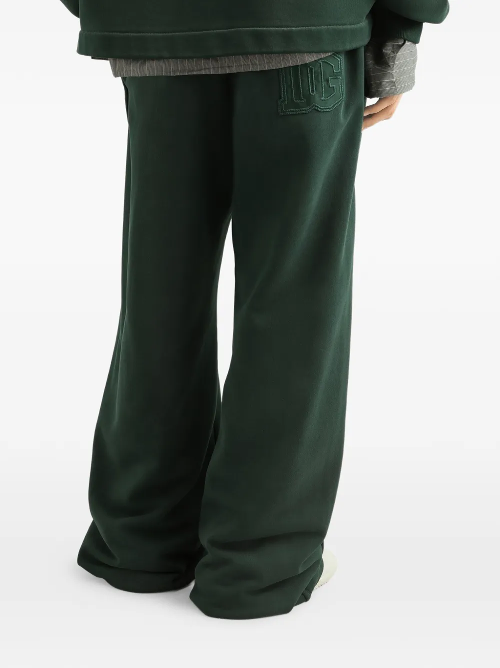 Dolce & Gabbana Bewerkte jersey broek Groen