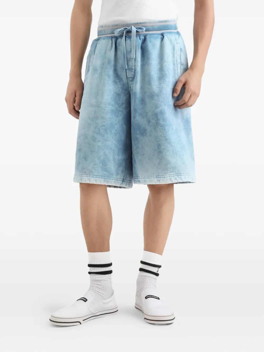 Dolce & Gabbana Shorts met trekkoord Blauw