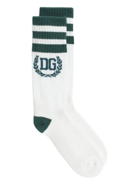 Dolce & Gabbana striped logo socks