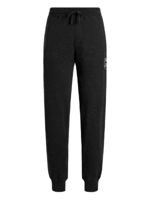 Dolce & Gabbana crystal-embellished Cotton Track Pants | Black