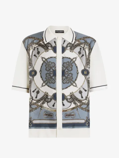 Dolce & Gabbana silk and cotton shirt with twill