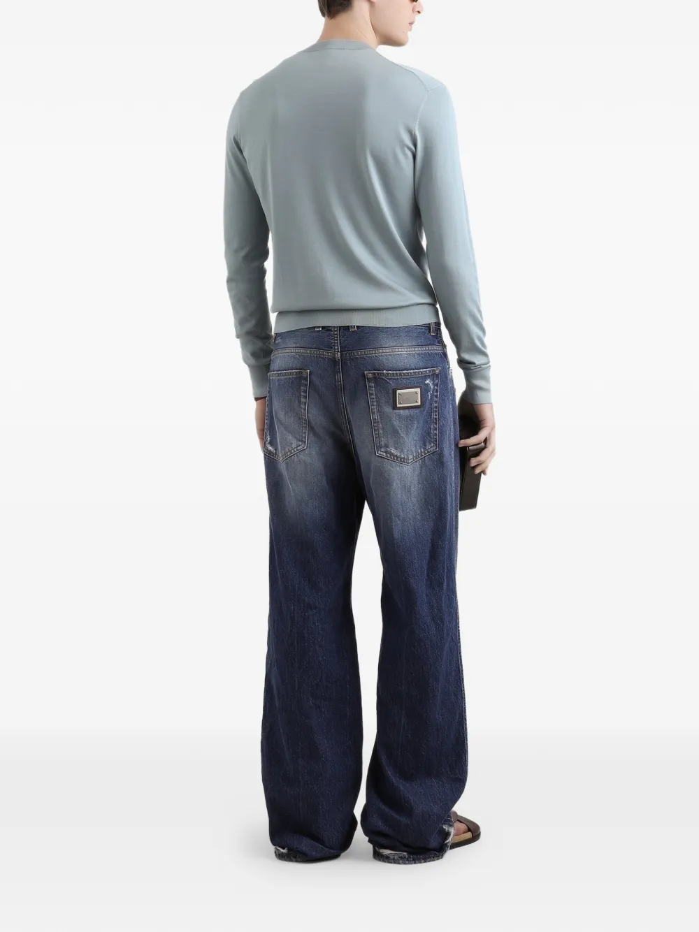 Dolce & Gabbana Top met ronde hals Blauw