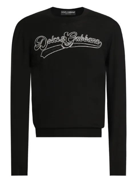 Dolce & Gabbana logo crew neck knitwear