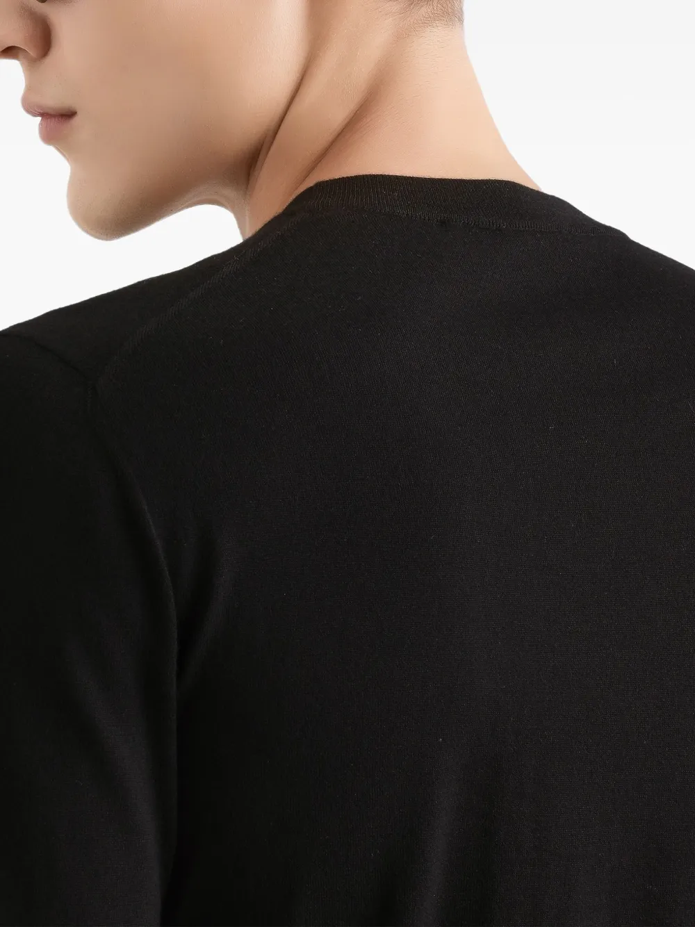 Dolce & Gabbana Trui met ronde hals en logo Zwart