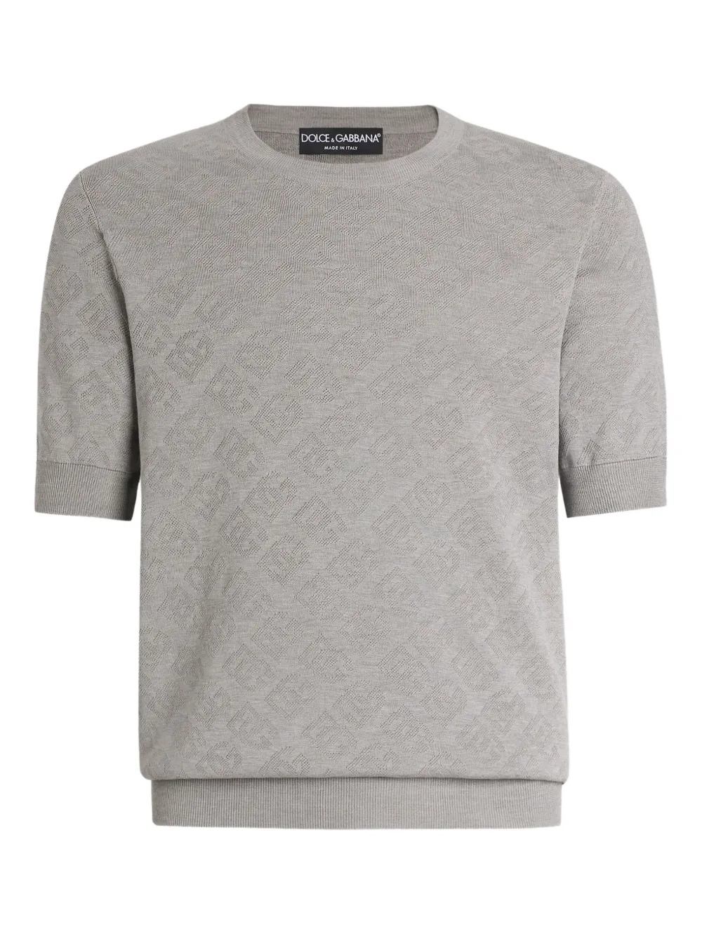 Dolce & Gabbana T-shirt con lavorazione in rilievo - Grigio