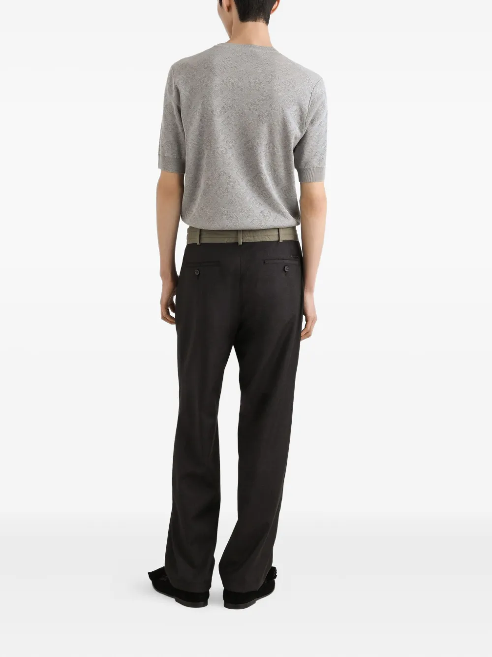 Dolce & Gabbana T-shirt met textuur Grijs
