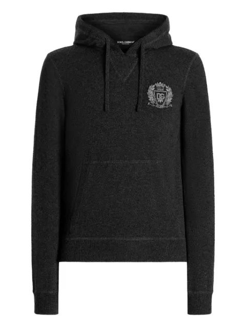Dolce & Gabbana logo-embroidered hoodie