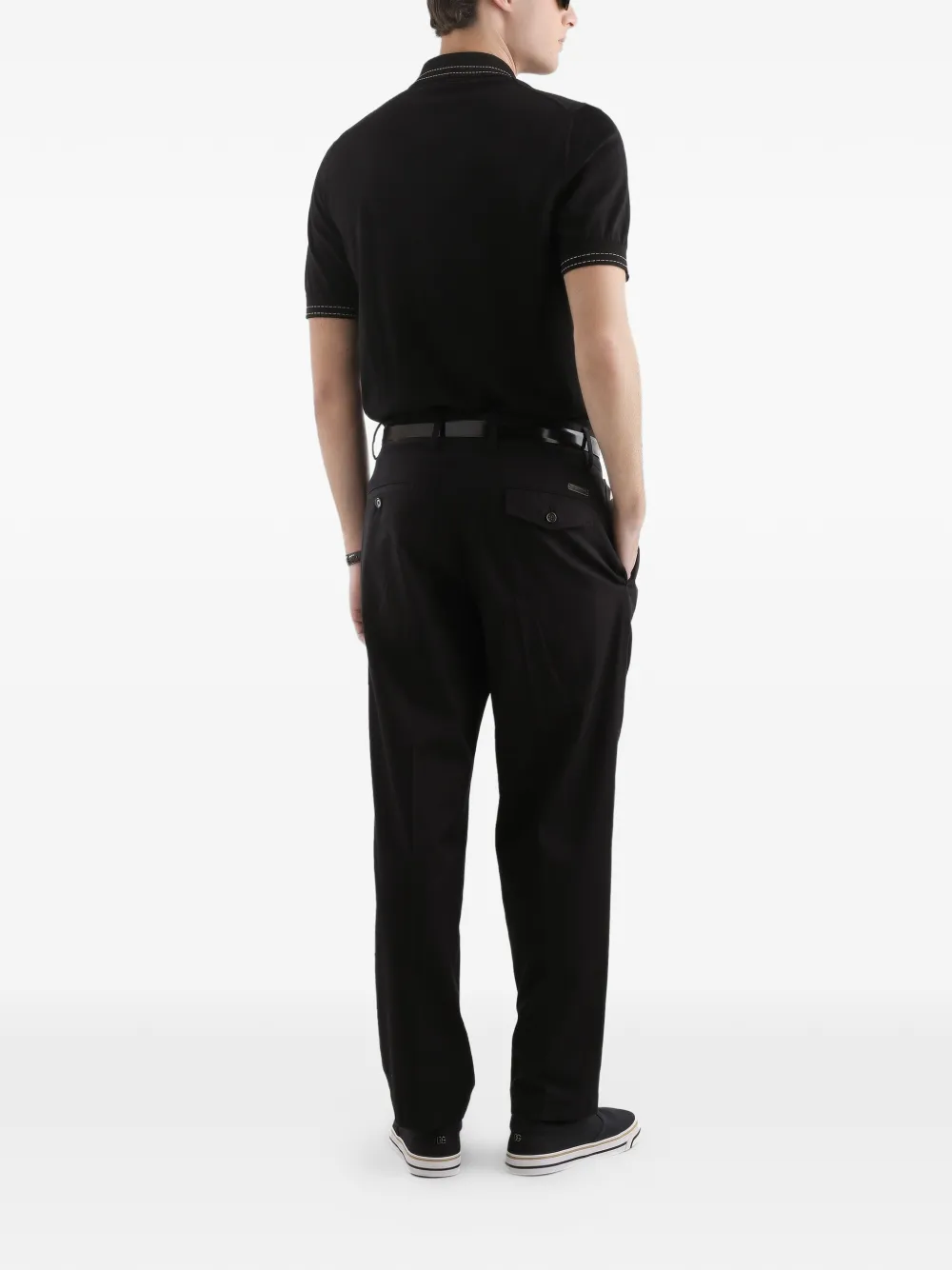Dolce & Gabbana Poloshirt met korte mouwen Zwart
