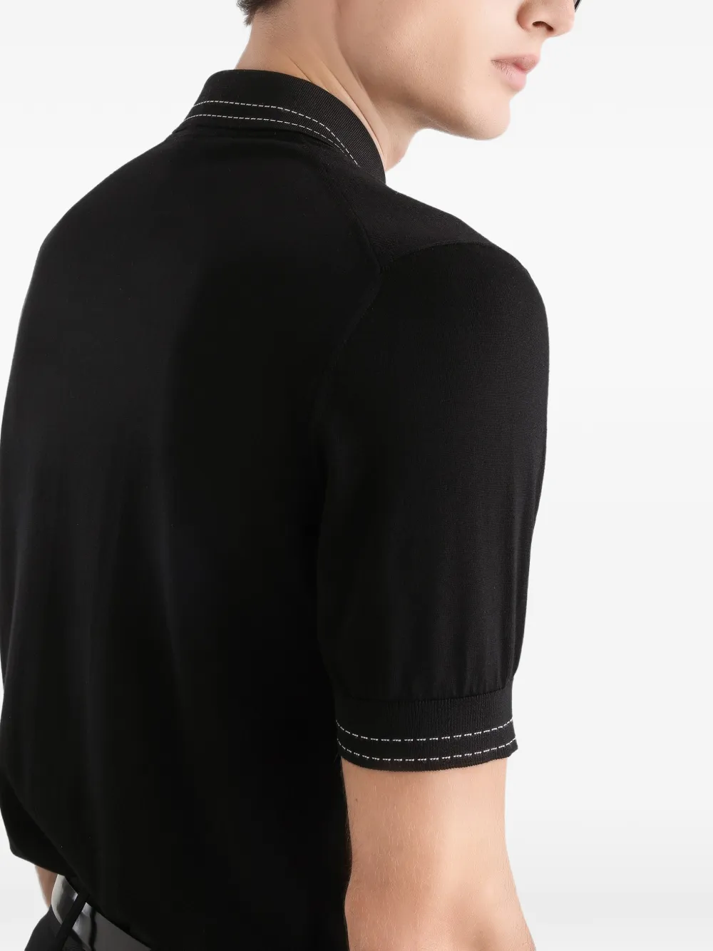 Dolce & Gabbana Poloshirt met korte mouwen Zwart