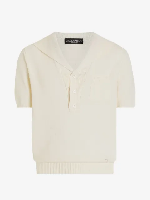 Dolce & Gabbana cotton blend polo shirt