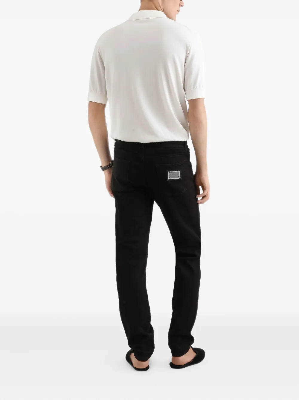  Dolce & Gabbana Patch Jeans - Black 
