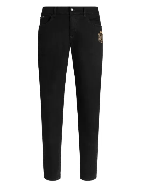 Dolce & Gabbana jeans con aplique de parche