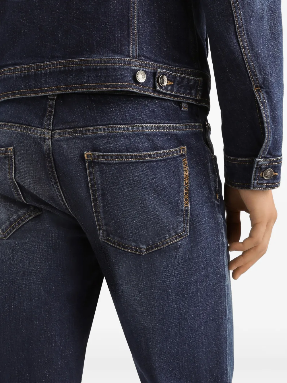 Dolce & Gabbana Jeans met vijf zakken Blauw