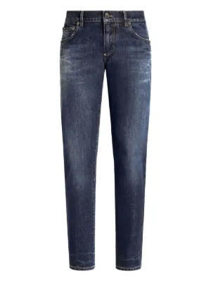 Dolce & Gabbana Embroidered loose-fit Jeans | Blue | FARFETCH