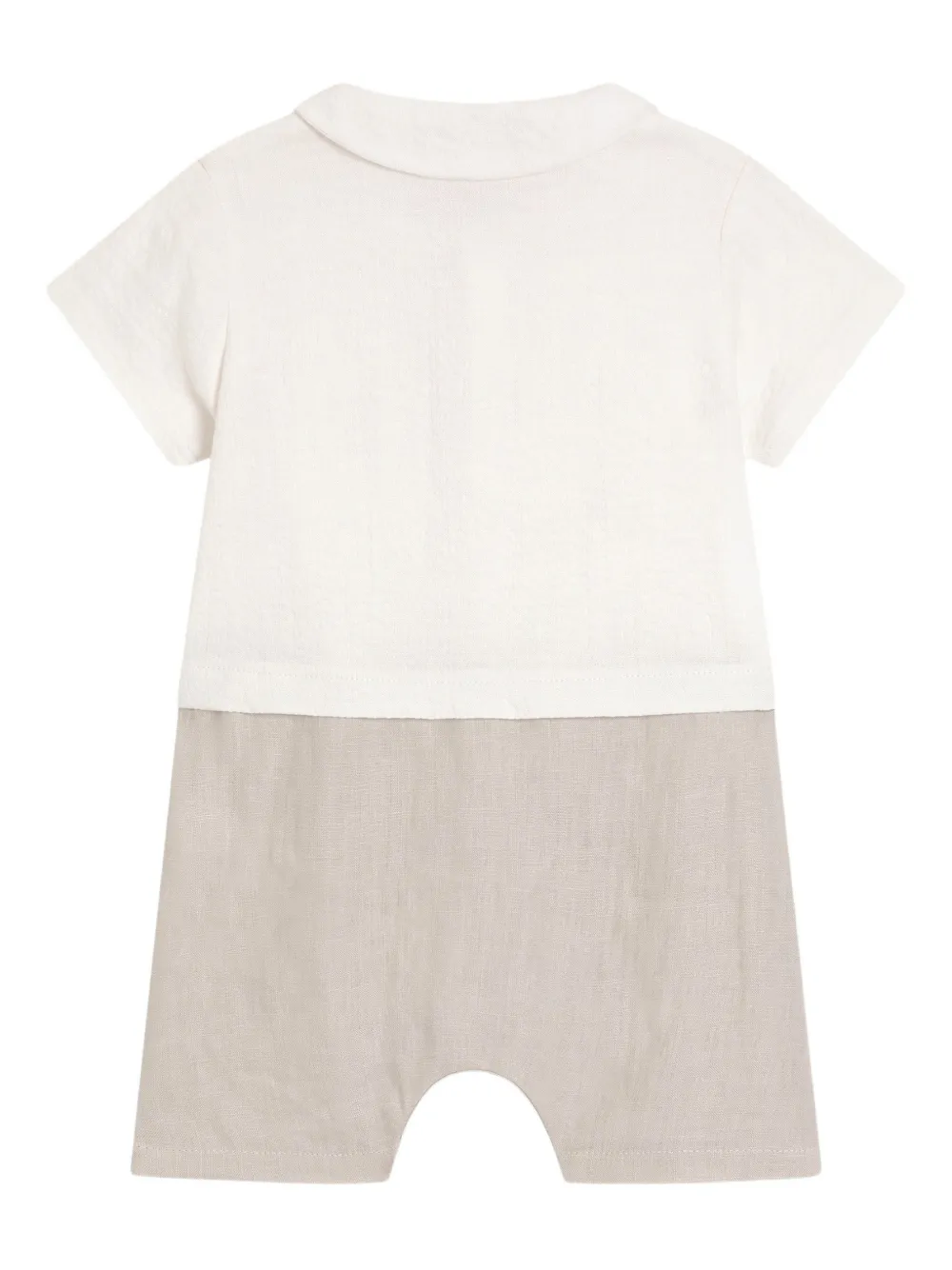  Dolce & Gabbana Kids Logo-embroidered Romper - Neutrals 