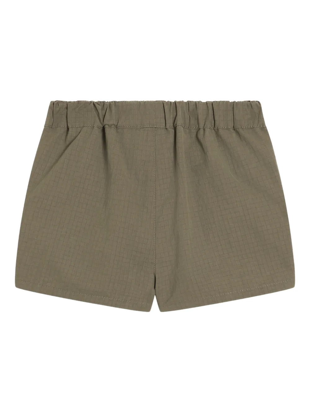 Buttoned-Pocket Bow-Detail Shorts