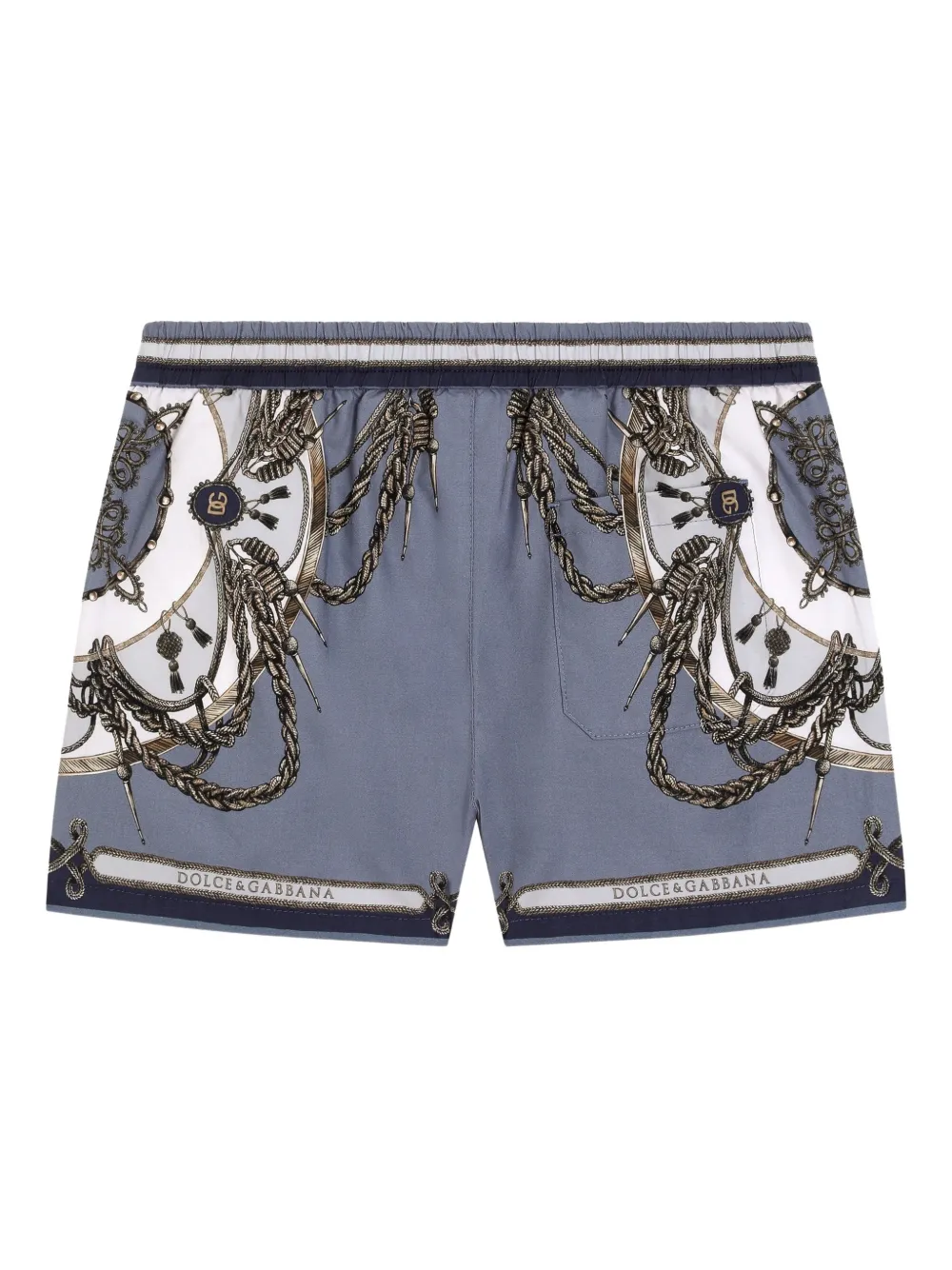  Dolce & Gabbana Kids Printed Shorts - Blue 