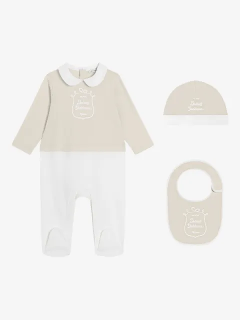 Dolce & Gabbana Kids set de tres mamelucos con cuello