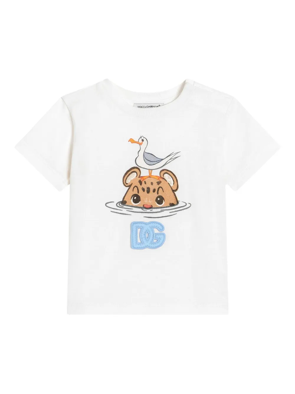 Dolce & Gabbana Kids T-shirt con stampa - Bianco