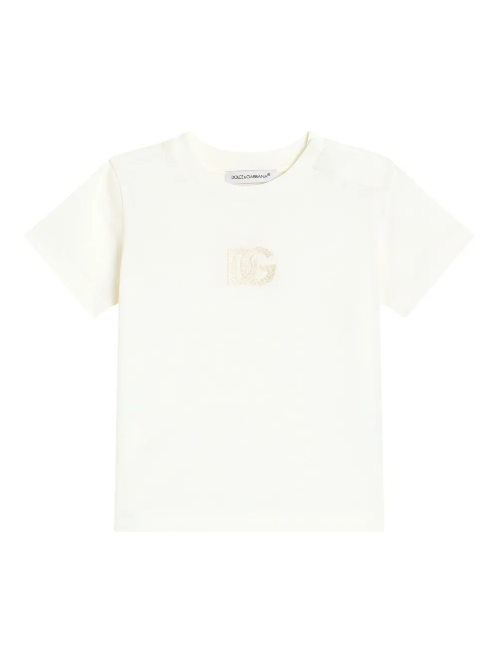 Dolce & Gabbana Kids T-shirt con logo - Bianco