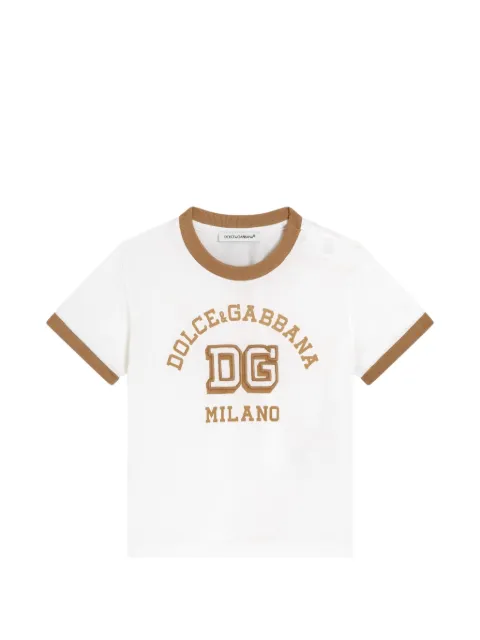 Dolce & Gabbana Kids jersey t-shirt with print and embroidery