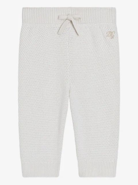 Dolce & Gabbana Kids pantalon en maille à lien de resserrage