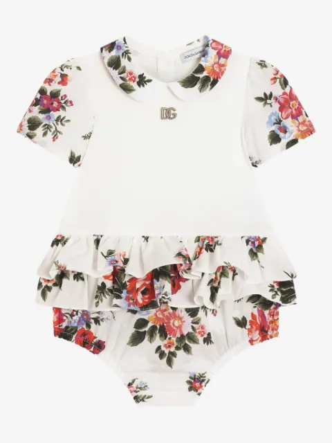 Dolce & Gabbana Kids floral ruffled body
