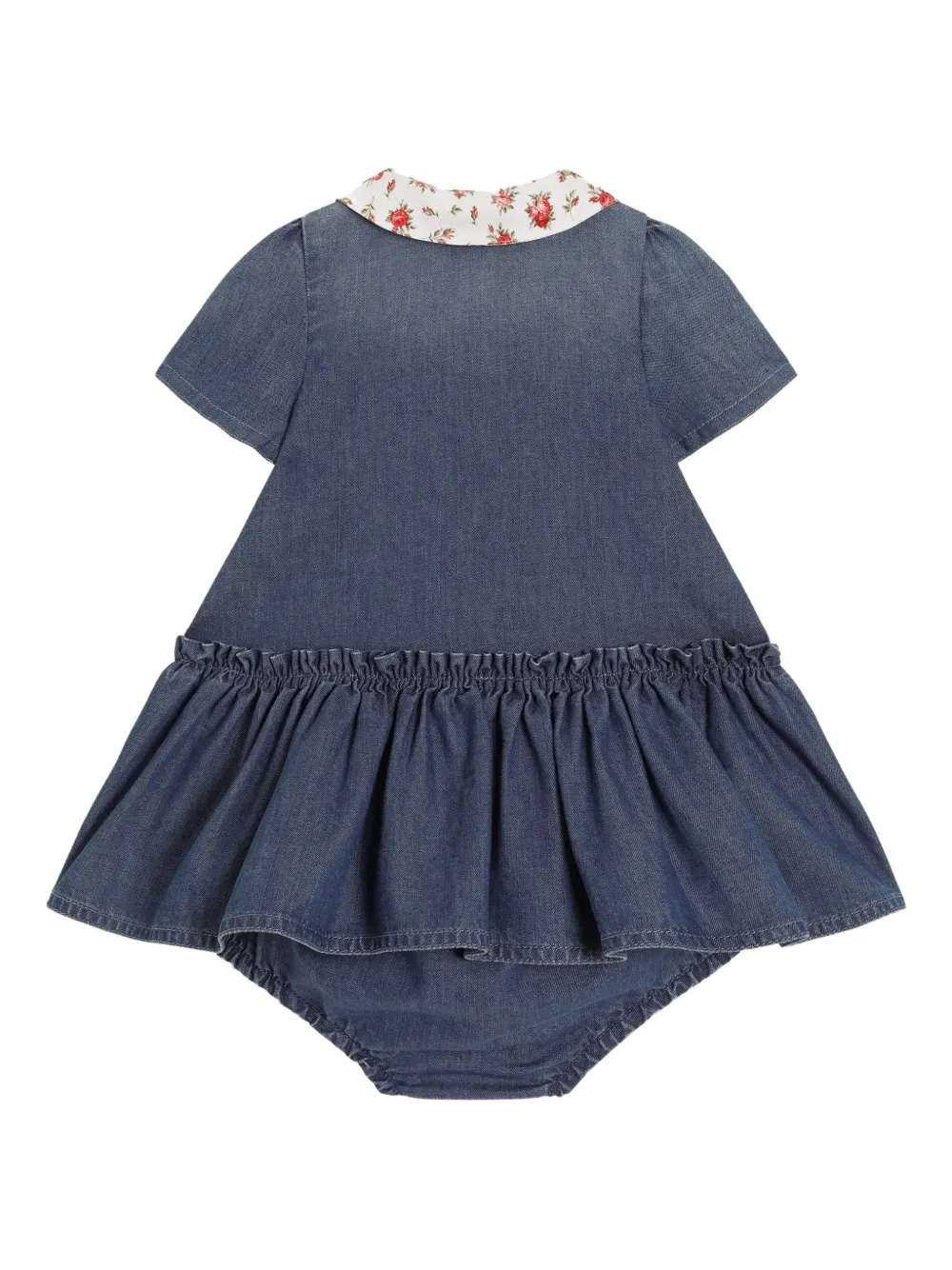 Floral-Collar Dress